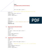 I. Unit Step Function/ Delay Function (Discrete Function) : 1. Generations of Waveforms