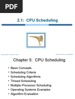 2.1 Basics Concepts, Scheduling Criteria