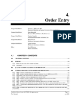 Order Entry: 4.1 Chapter 4 Contents