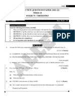 Allen: Cbse Practice Questions Paper (2021-22) Term-Ii Subject: Chemistry