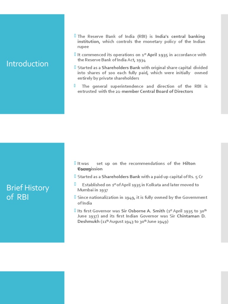 Functions of RBI | PDF | Reserve Bank Of India | Banks