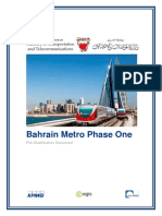 Bahrain Metro Phase One RFQ