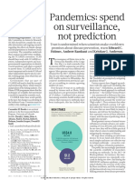 Pandemics Spend on Surveillance Not Prediction