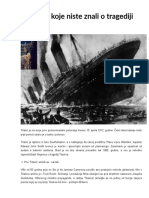 10 Stvari Koje Niste Znali o Potonuću Titanika
