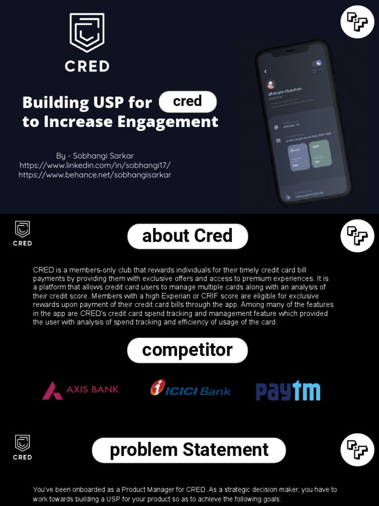 Building CRED's Unique Selling Proposition | PDF | Credit Card ...