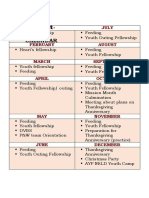 Acaf Youth 1-Year Calendar: January July