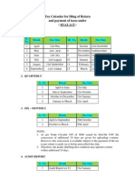 Tax Calendar