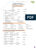 (Everybody Up 4 - Unit 5 & 6) : Revision Worksheet 2