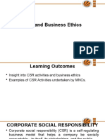 CSR and Business Ethics