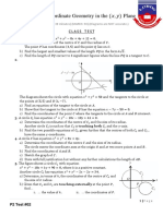 02 Coordinate Geometry in The (X, Y) Plane (Test)