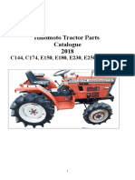 Hinomoto Tractor Parts Catalogue 2018 C144, C174, E150, E180, E230, E250, E280, E384
