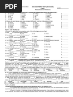 Đề Chính Thức: SECOND TERM TEST (2019-2020)