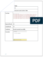 Test Case For Driver Table