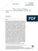 Housing Flexibility in Terms of Changes, Opportunities, and Sustainability of Goals and Values