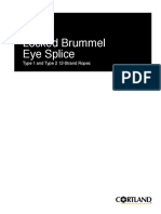 Locked Brummel Eye Splice: Type 1 and Type 2 12-Strand Ropes