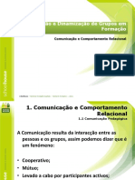 Comunicação e Dinâmicas de Grupos de Formação