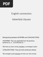 Connectors, Adverbial Clauses