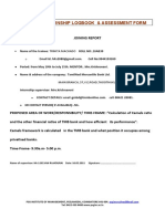 Internship Report Format