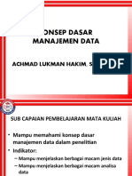 Pertemuan 2 Manajemen Data