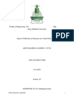 Faculty of Engineering - Ra-Bigh King Abdulaziz University: Stracture Cen-240 Report 1