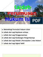 Kaidah Perumusan Hukum Islam