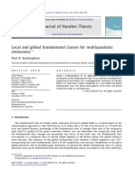 Local and Global Fundamental Classes For Multiquadra - 2013 - Journal of Number