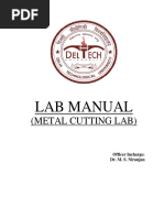 Metal Cutting Lab Manual