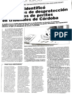 Prácticas arbitrarias contra peritos judiciales en Córdoba