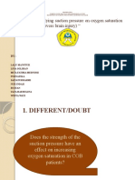 The Effect of Applying Suction Pressure On Oxygen Saturation in COB Patients (Severe Brain Injury)