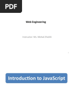 Lect 11 (Introduction To JavaScript)