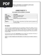 Assignment 1: Database Management Systems