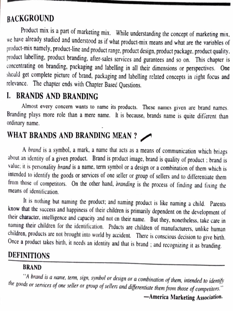 PS (Branding, Packaging & Labelling) PDF Brand Packaging And Labeling