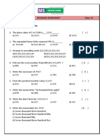 3 Class Revision Worksheet