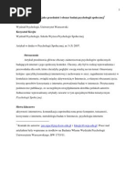 Download Zajc J M Krejtz K - Internet jako przedmiot i obszar bada psychologii spoecznej by digitalcustomer SN57189843 doc pdf