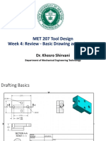 MET 207 Tool Design Week 4: Review - Basic Drawing and Tolerance