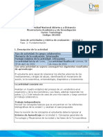 Guía de Actividades y Rúbrica de Evaluación - Unidad 1 - Fase 2 - Fundamentación