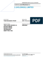 KIT FOR KIDS (HOLDINGS) LIMITED - Company Accounts From Level Business