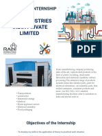 Raini Industries India Private Limited: Mba Summer Internship