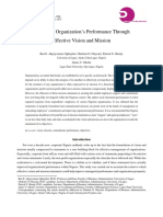 Enhancing Organization's Performance Through Effective Vision and Mission