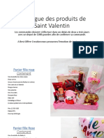 Catalogue Des Produits de Saint Valentin