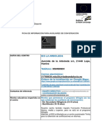 Ficha de Información para Auxiliares de Conversación 2022-23