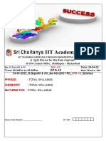 Sri Chaitanya IIT Academy., India.: A Right Choice For The Real Aspirant