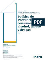 SGSST_INDRAMINSAIT_PO 02 Política de Prevención Consumo de Alcohol Tabaco y Drogas_V01 2022-01-19