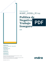 SGSST - INDRA - PO 02 Política de Negativa Al Trabajo Inseguro - V01 2022-01-19