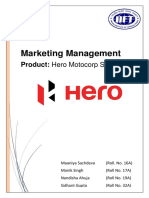 Hero Motocorp Splendor Marketing Management