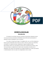 Proyecto de Ciencias Naturales - Huerta Escolar