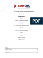 Tarea 10.1 Proyecto Final. Análisis Del Cambio Organizacional.