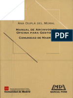 Manual de Archivos de Oficina para Gestores DUPLÁ DEL MORAL ANA