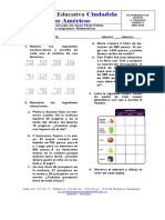 ACTIVIDADES DE APOYO P5Grado 3 Matemáticas