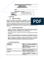 PDF Programa Analitico Materia Oratoria y Tecnicas de Comunicacion Oral y Escr DL